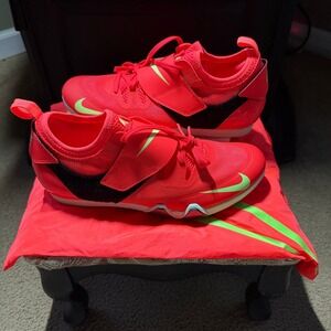 Nike Zoom Pole Vault Elite Track Spikes Men's 8.5 Corral Crimson NO SPIKES